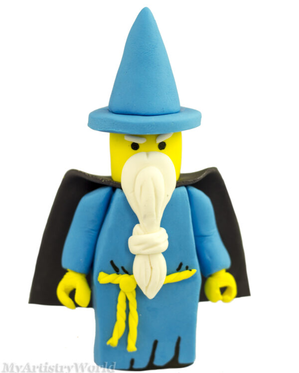 Lego Wizard cake topper