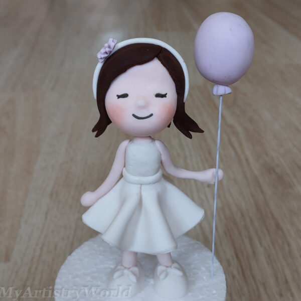 Girl cake topper