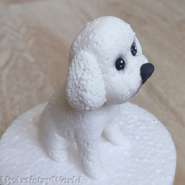 Dog cake topper