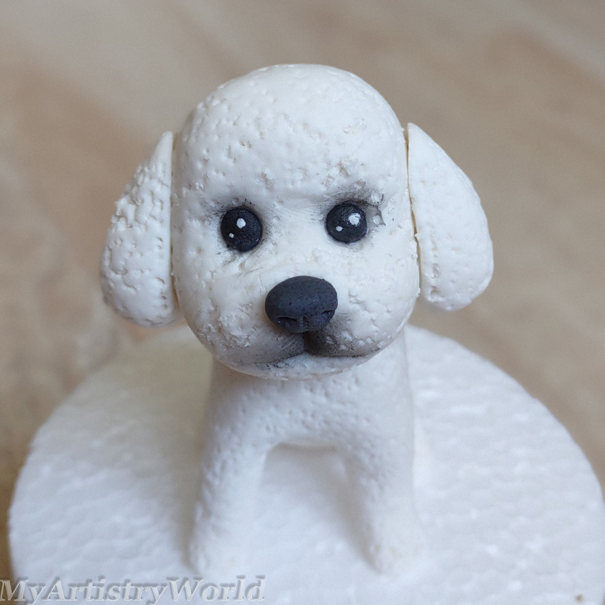 Dog cake topper